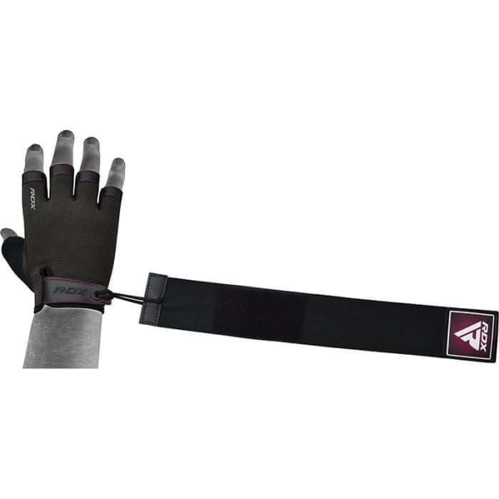 RDX T2 Weightlifting Half Finger Gym Gloves#color_pink