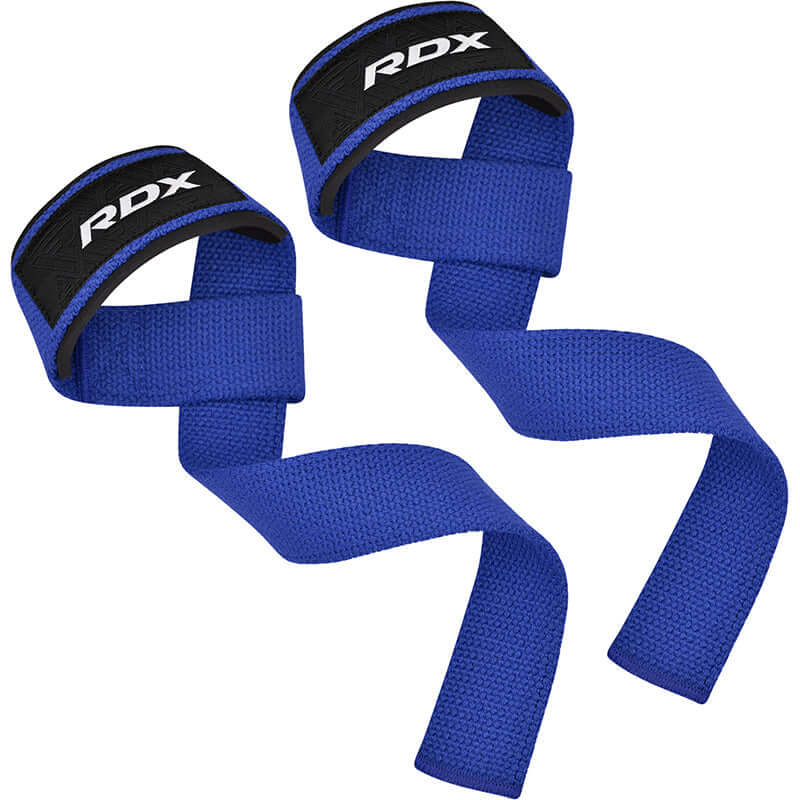 RDX W1 Weight Training Wrist Straps#color_blue