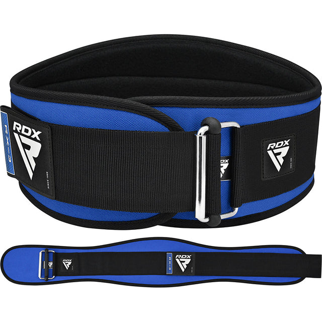 RDX X3 6 INCH  Weightlifting Neoprene Gym Belt#color_blue