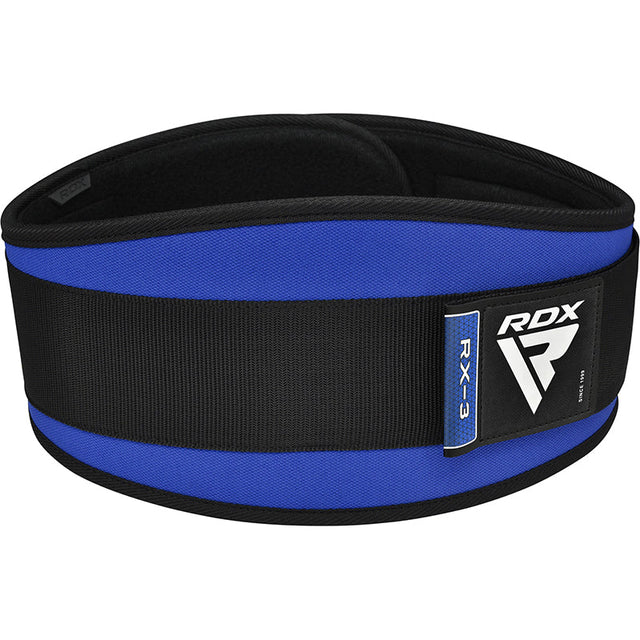 RDX X3 6 INCH  Weightlifting Neoprene Gym Belt#color_blue