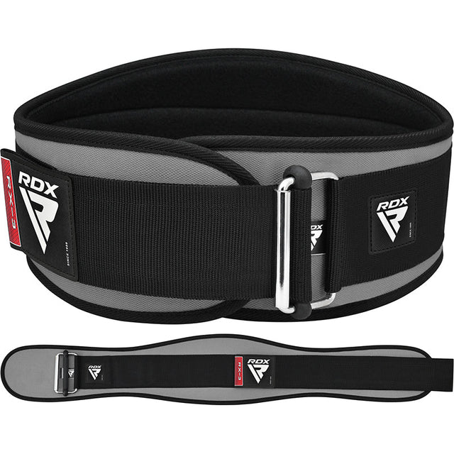 RDX X3 6 INCH  Weightlifting Neoprene Gym Belt#color_grey