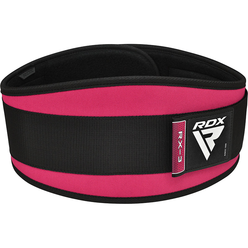 RDX X3 6 INCH Weightlifting Neoprene Gym Belt for Women#color_pink