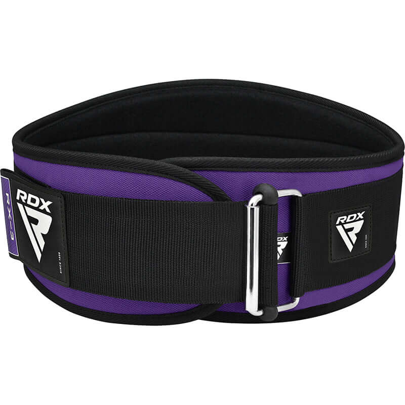 RDX X3 6 INCH Weightlifting Neoprene Gym Belt for Women#color_purple