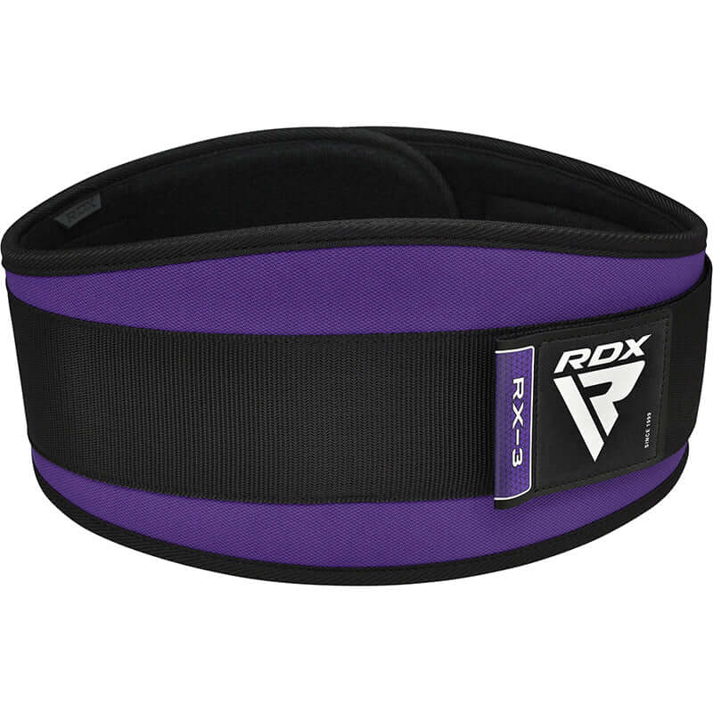 RDX X3 6 INCH Weightlifting Neoprene Gym Belt for Women#color_purple